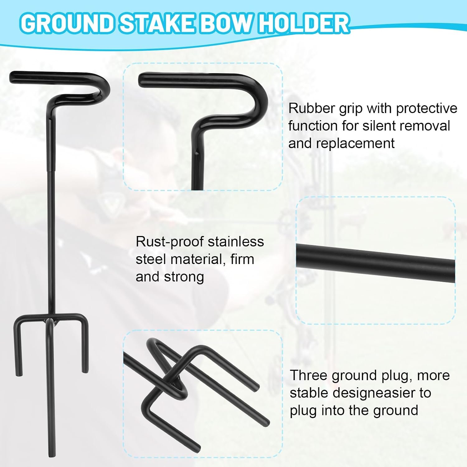 Ground Blind Bow Holder 2-Pack – Durable and Versatile Review - Image 3