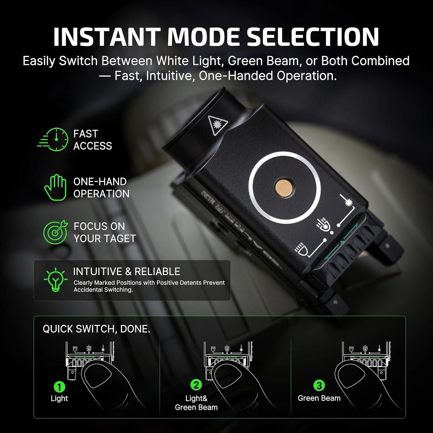 We Review OLIGHT Baldr S: 800 Lumens, Green Beam